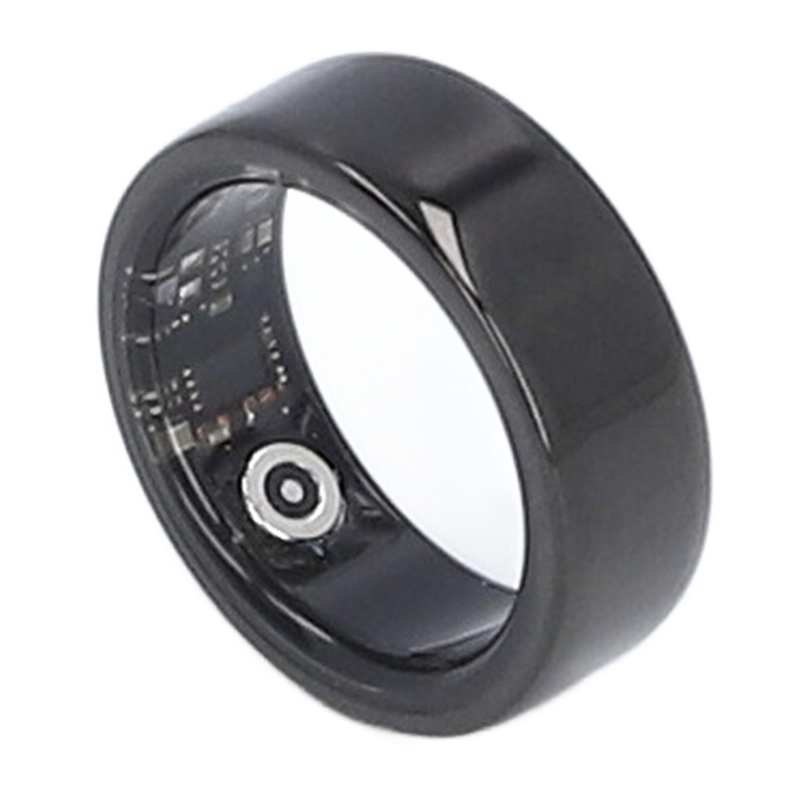 

Smart Health Ring Bluetooth Sleep Monitoring Step Counting IP68 Waterproof Smart Ring Fitness Tracker with APP for Men Size 9(ID 18.9mm/0.74in
