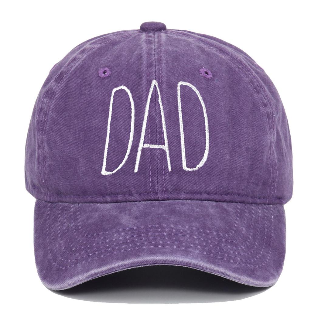 Vintage Embroidered Cotton Baseball Cap - Distressed Style for Couples