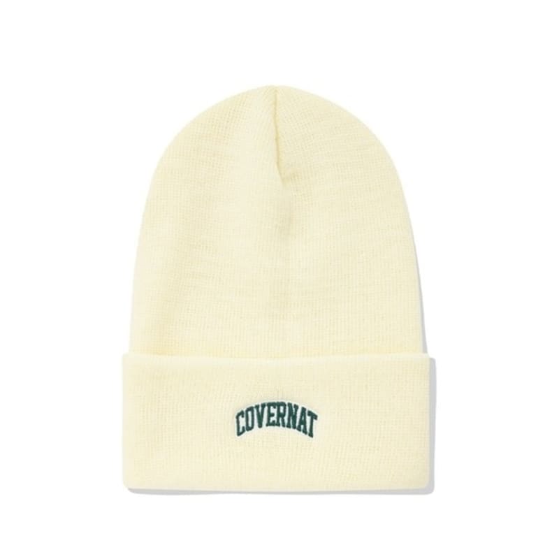

COVERNAT Шапка бини средней длины с логотипом Arch цвета слоновой кости F