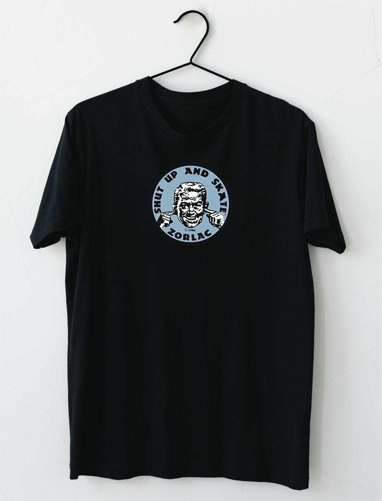 Shut Up And Skate Zorlac Skateboards Cyan T-shirt S3XL XXL