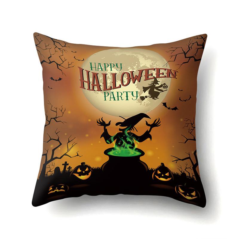Halloween Kissenbezug Auto Lendenkissen Kürbis Sofa Kissenbezug Büro Zuhause Wohnzimmer Kissenbezug