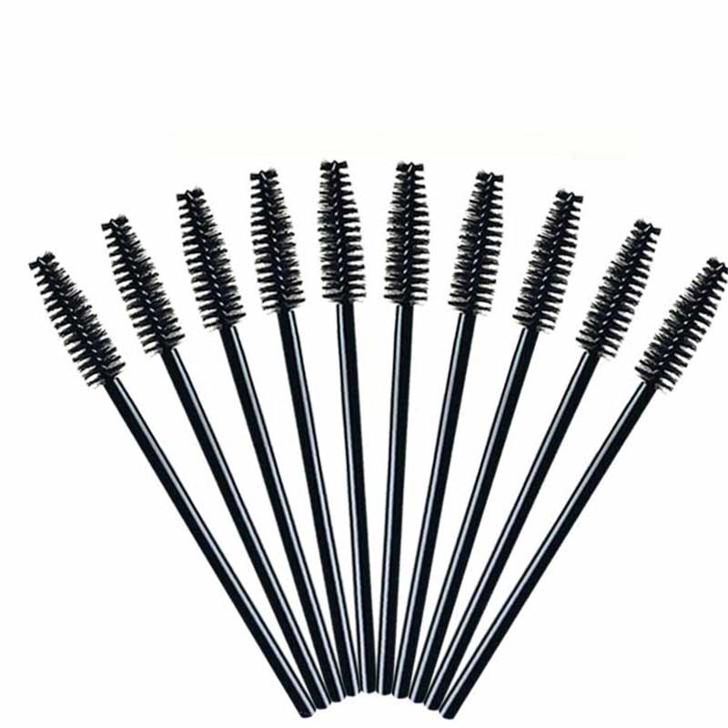50Pcs Disposable Eyelash Spiral Brush Eyebrow Brush Eyelash Extension Comb Make Up Tool Travel Business Portable