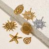 MamacitaSlay 316L Stainless Steel Threaded Sun Starfish Charms Earrings Necklace Bracelet DIY Pendant Waterproof Jewelry Gifts