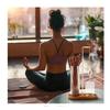 5pcs-Minimalist Glass Incense Holder Transparent Creative Incense Holder Wooden Base Zen Style Glass Ash Catcher Practice 7