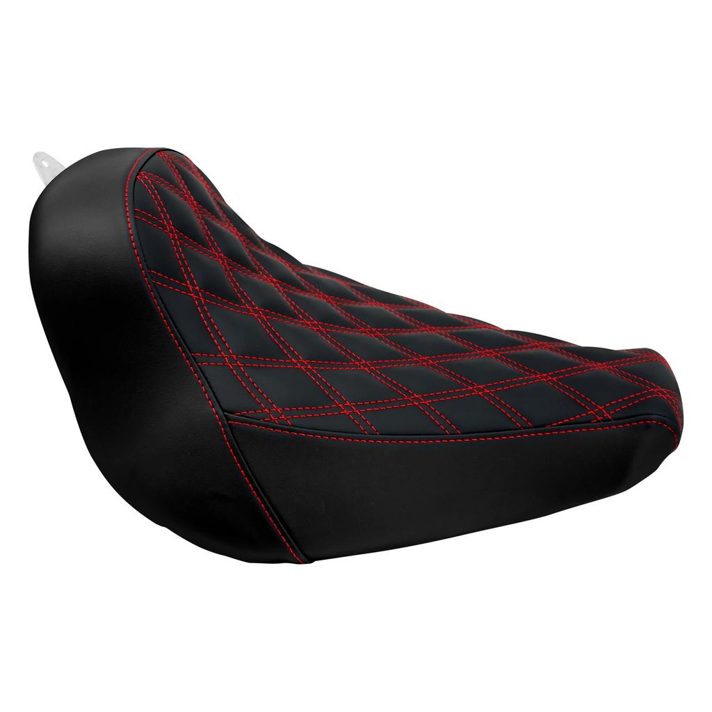Motorcycle Driver Solo Seat Low Profile Pillion Cushion Seat For Harley Softail Breakout FatBoy Street Bob Standard Deluxe 18-Up