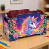 5D DIY Diamond Art Rhinestones Decorative Storage Box Wooden Crystal Storage Handbag Kit Handmade Storage Clutch for Home Decor