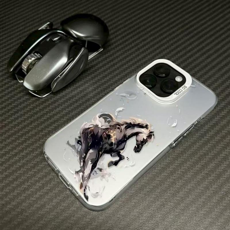 The New Horse Pentium Is Suitable for Iphone17 Mobile Phone Case Apple 16promax/15 Anti-drop 14pro13 Guochao