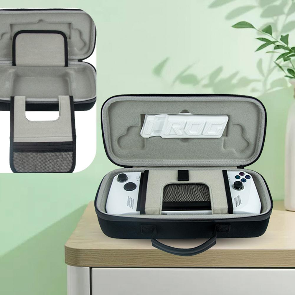 EVA Carrying Case for ASUS Rog Ally Waterproof Handheld Game Console Bag Anti-Drop Shockproof Replacement with Inner Partition