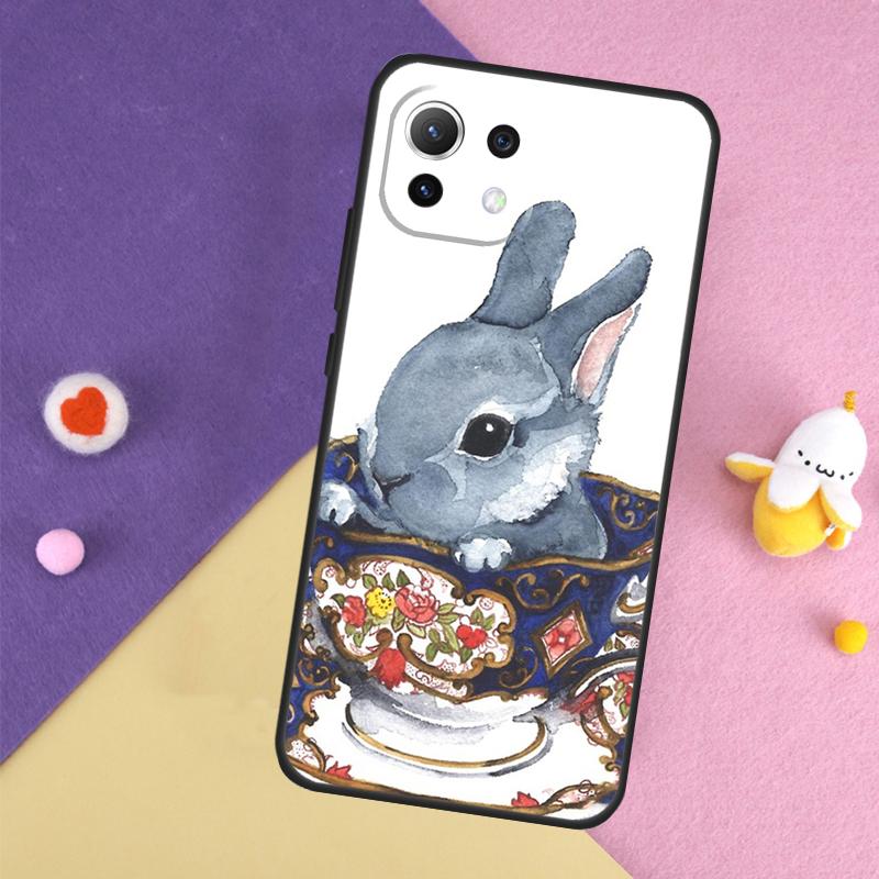 Cute Bunny Rabbit Case For Xiaomi 13 14 15 Ultra 11T 12T 13T 14T Pro POCO X7 Pro X3 X5 X6 F5 F6 M6 Pro Cover