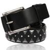 [Laquest] Triangle Studded Belt for Men, Genuine Leather, Triangle Studs, Leather, Rock, Metal, Visual Kei, Punk, Buckle