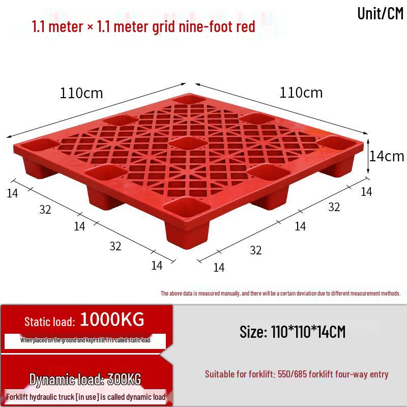 Moisture-Proof Plastic Forklift Pallet Platform Tray