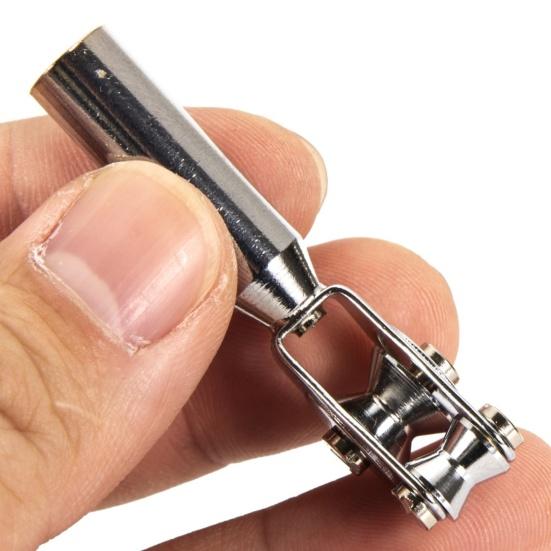 Fishing Rod Guide Portable Reusable Stainless Steel Roller Tip Top End Ring Guide for Fishing Lover