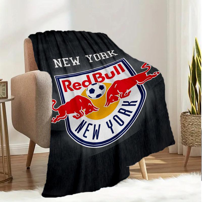 New York Bulls Crest Blanket Lightweight Ideal Bedding Blanket Perfect for Travel, Camping, Living Rooms, Offices, Sofas, Fan Christmas gift
