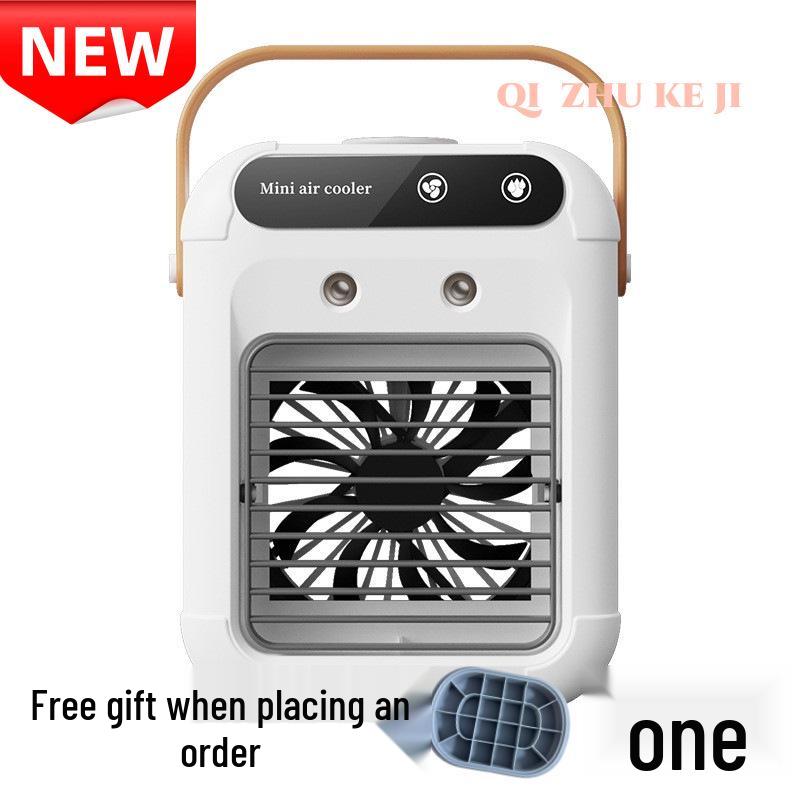 Office Leafless Fan & Humidifier: Silent Cooling & Spray Air Conditioner