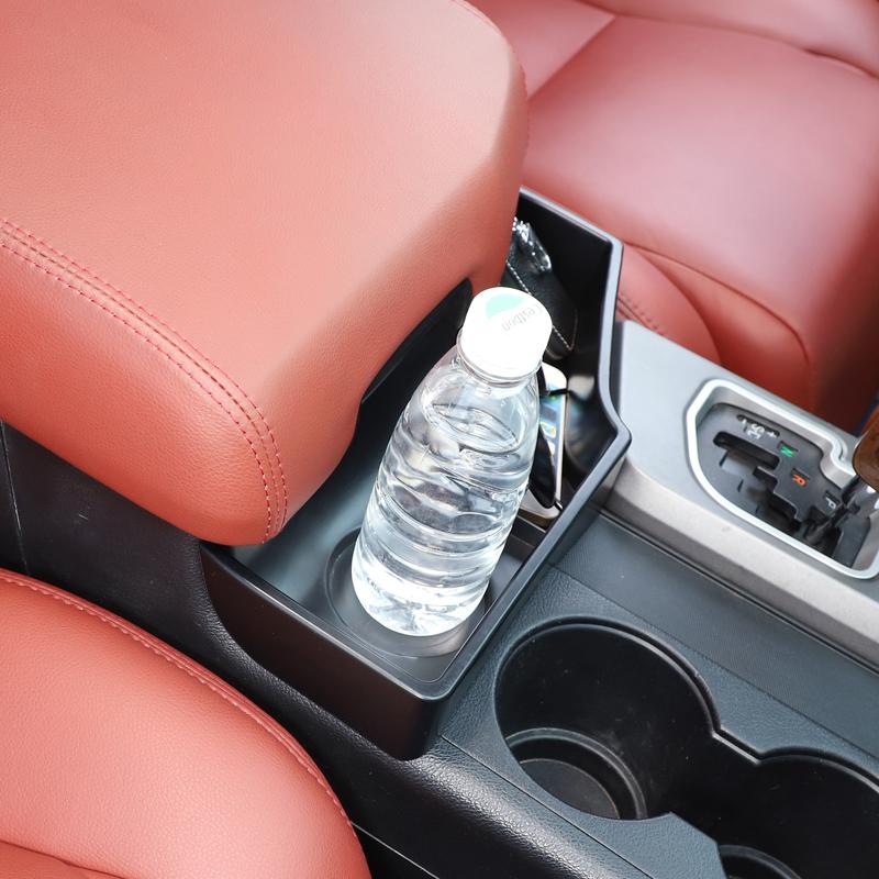 For Toyota Tundra 2007-13 ABS Black Car Central Control Water Cup Holder Storage Box Multifunctional Storage Box Car Accessories