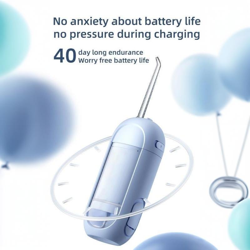 Electric Portable Water Flosser for Braces Rechargeable 4 Cleaning Modes Oral Irrigator for Home Travel Use