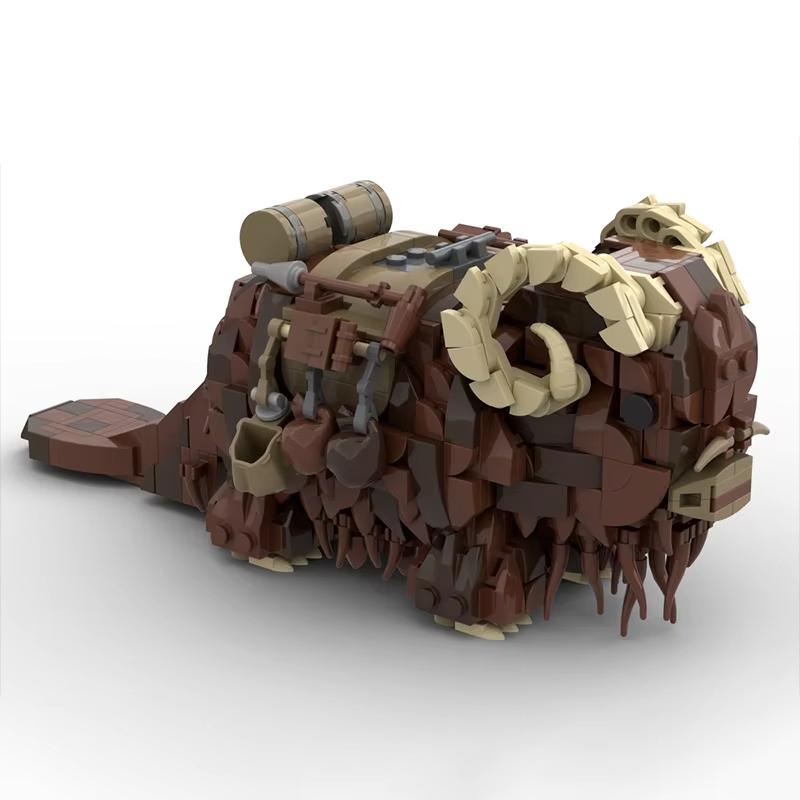 Moc Building Blocks Creative Space Beast Bansa Model Monster Mount Rhino Assembly Building Blocks Toy Children's Gift