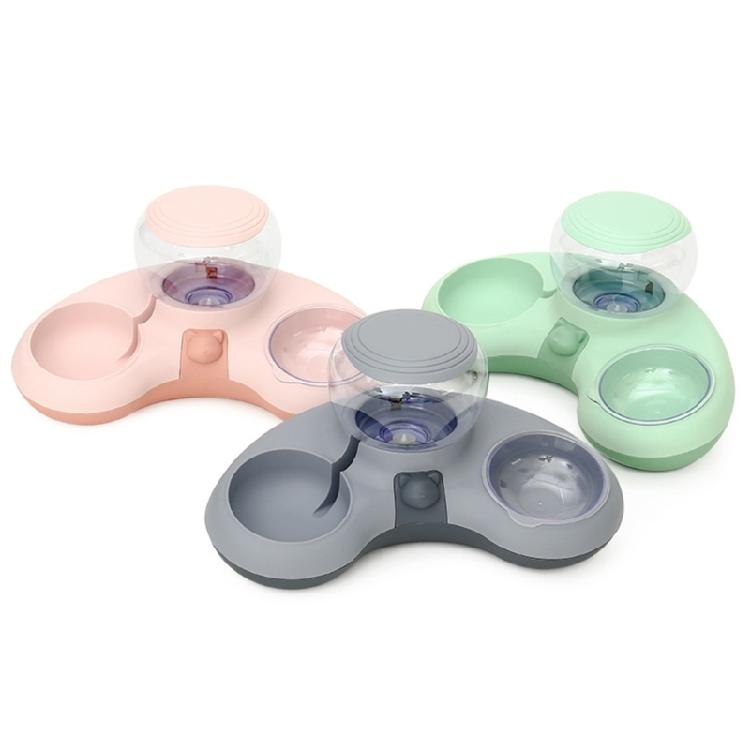 Double Pet Bowl Automatic Water Dispenser Washable Bowl Non-slip Dogs Eat Bowl