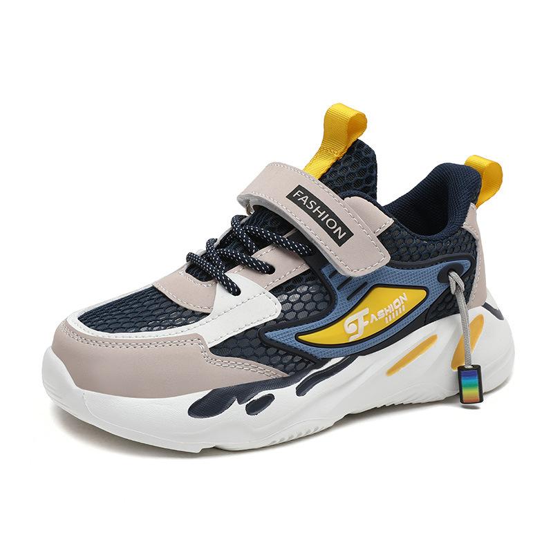 Boys Shoes Summer 2025 New Mesh Breathable Running Shoes Primary School Children Boys Middle and Older Children Sports Shoes