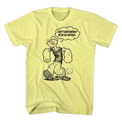 Popeye - Abbastanza Uomo - Manica Corta - Melange - Adulto - Maglietta