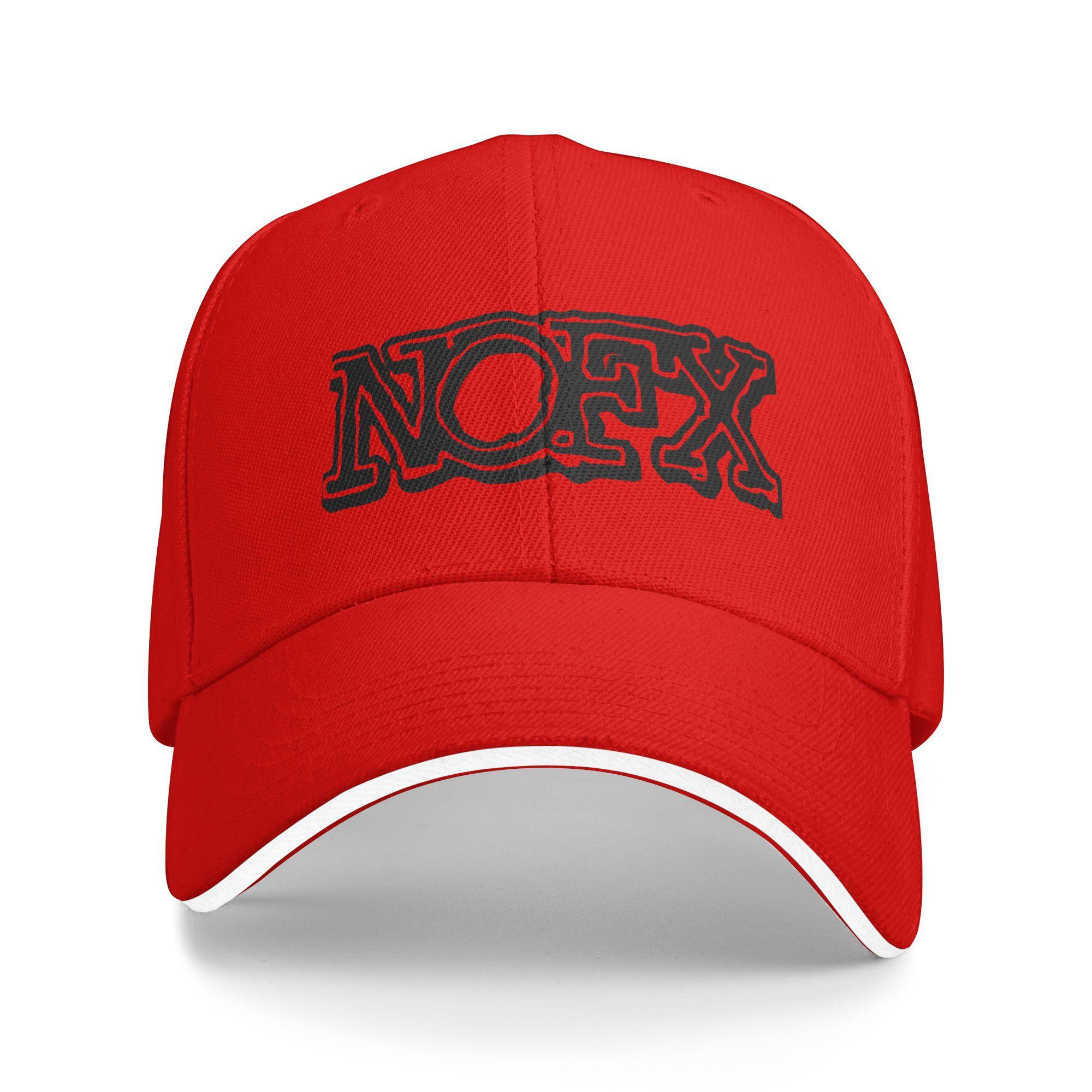 Nofx American Rock Band Logo Sun Baseball Cap Summer Casual Trucker Hat For FeUnisex Unisex Kpop Rock Baseball Caps One Size