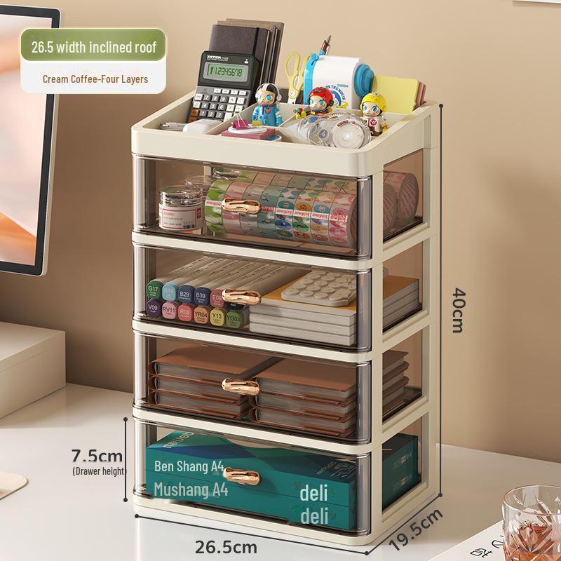 Plastic Drawer Desktop Organizer for Stationery and Cosmetics