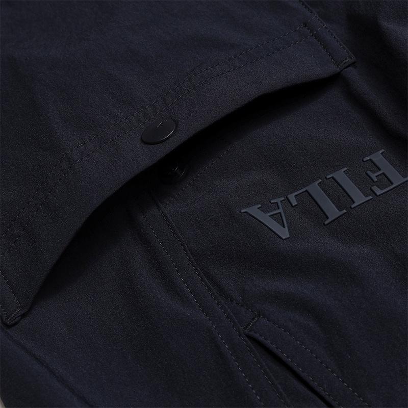 FILA Original Fashion Classic Simple Retro Sports Workwear Versatile Comfortable Woven Casual Shorts Men shorts Legendary-Blue F11M619805FNV