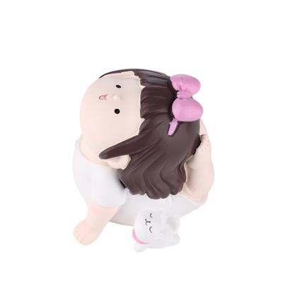 Tomfeel Yoga Girl Ornamento in resina Ornamento da tavolo da ragazza carino Camera dei bambini, soggiorno, scrivania
