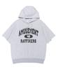 RAYFIKERS Amusement Typing Hoodie Short Sleeve Mq7Tu442_Melange Grey