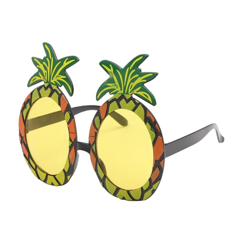 Pineapple Frame Party SunGlasses Protective PC Lens Eye Glasses For Vacation Outfit Music Festival Photography Eyewear
