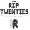 Rip Twenties/Thirties/Forties Balloons Birthday Balloons Banner Death To My 20S/30S/40S Party Decor For Youth Men Women