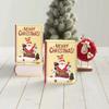 5pcs Paper Book Shape Paper Box Santa Christmas Sugar Gift Box Xmas Gift Packing Box  New Year