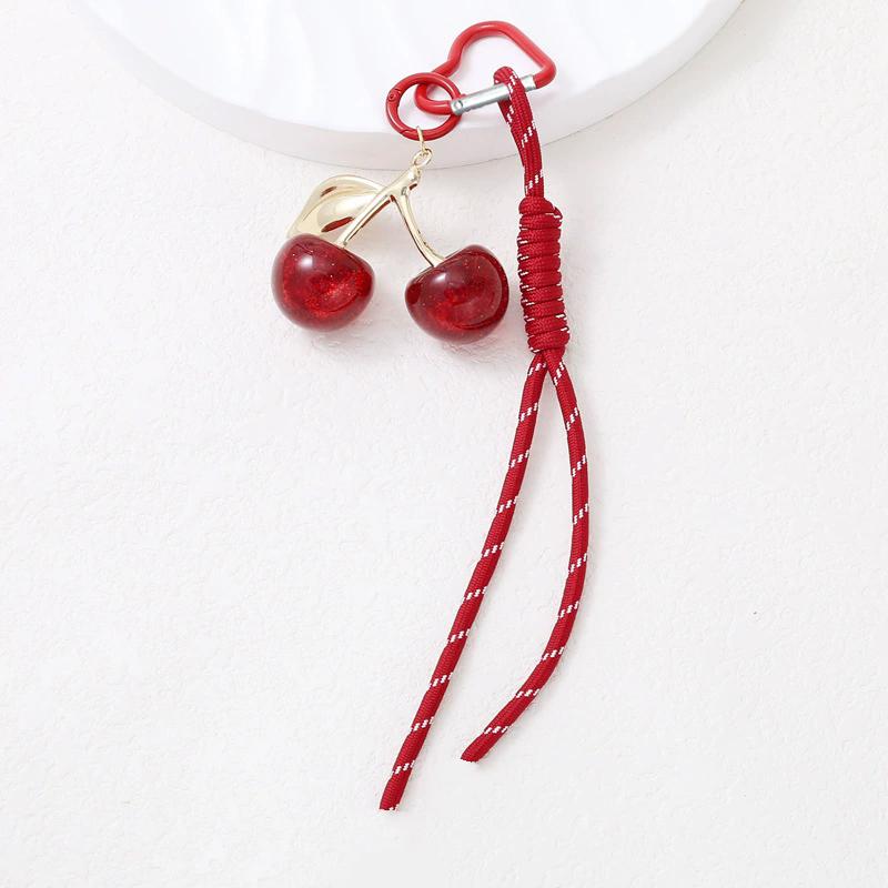 

Yogodlns Cute Cherry Mini Backpack Hanging Handbag Pendant Bag Pendant Bags Accessories one size