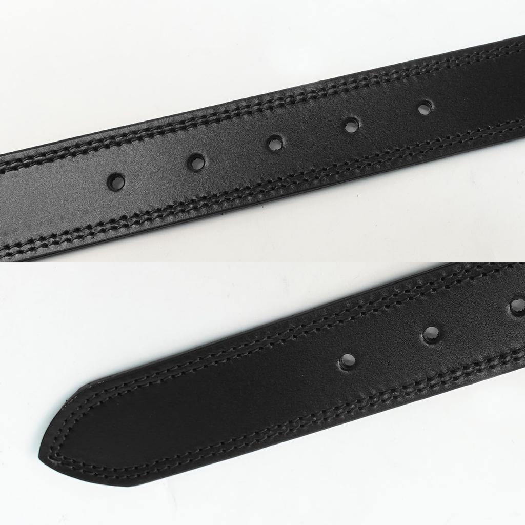 Belt, 35mm Wide, 118cm Long, Made In Japan, Cowhide Leather, Double Stitching, 0111128