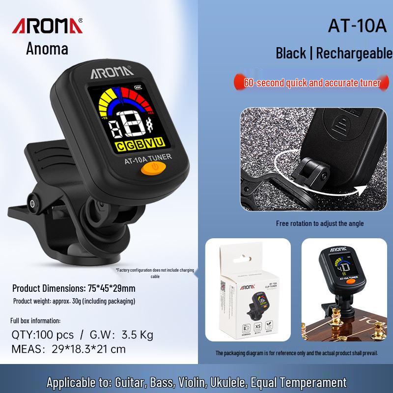 Aroma Annoma AT-01A Universal Guitar, Ukulele, and Violin Tuner