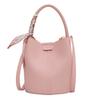 Fashion Lychee Pattern Texture Handbag Women's Bag Foreign High-end Feeling Small Fresh Silk Scarf Shoulder Bag Crossbody Bucket Bag