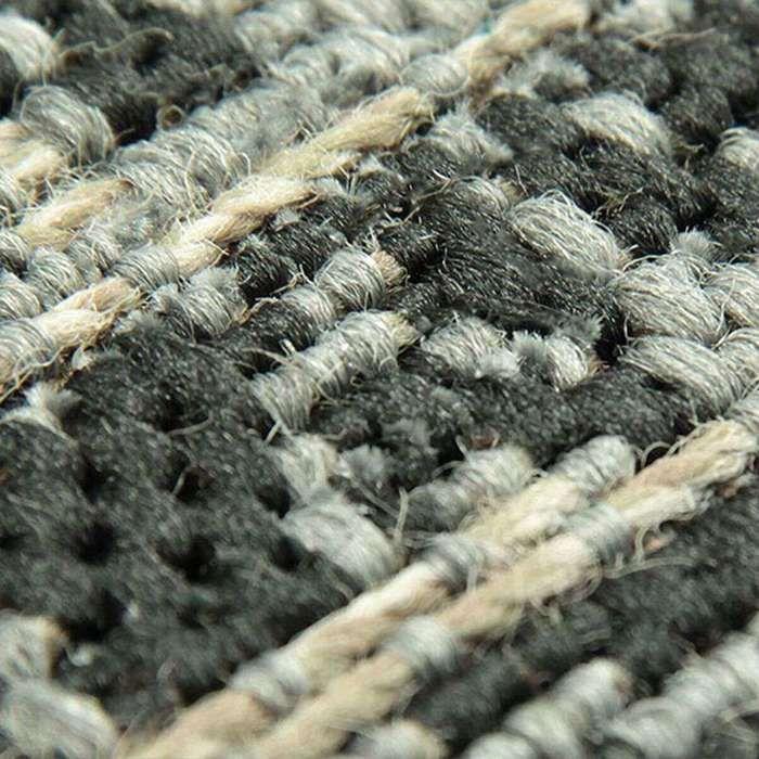 Living Room Rug with Vintage Oriental Gray Patterns 140x200