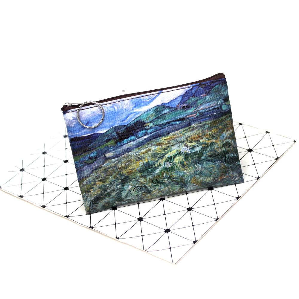 Vintage Women Printing Coin Purses Girl Hasp Zero Wallet Ladies Clutch Change Purse Female Mini Money Bag PU Leather Wallet