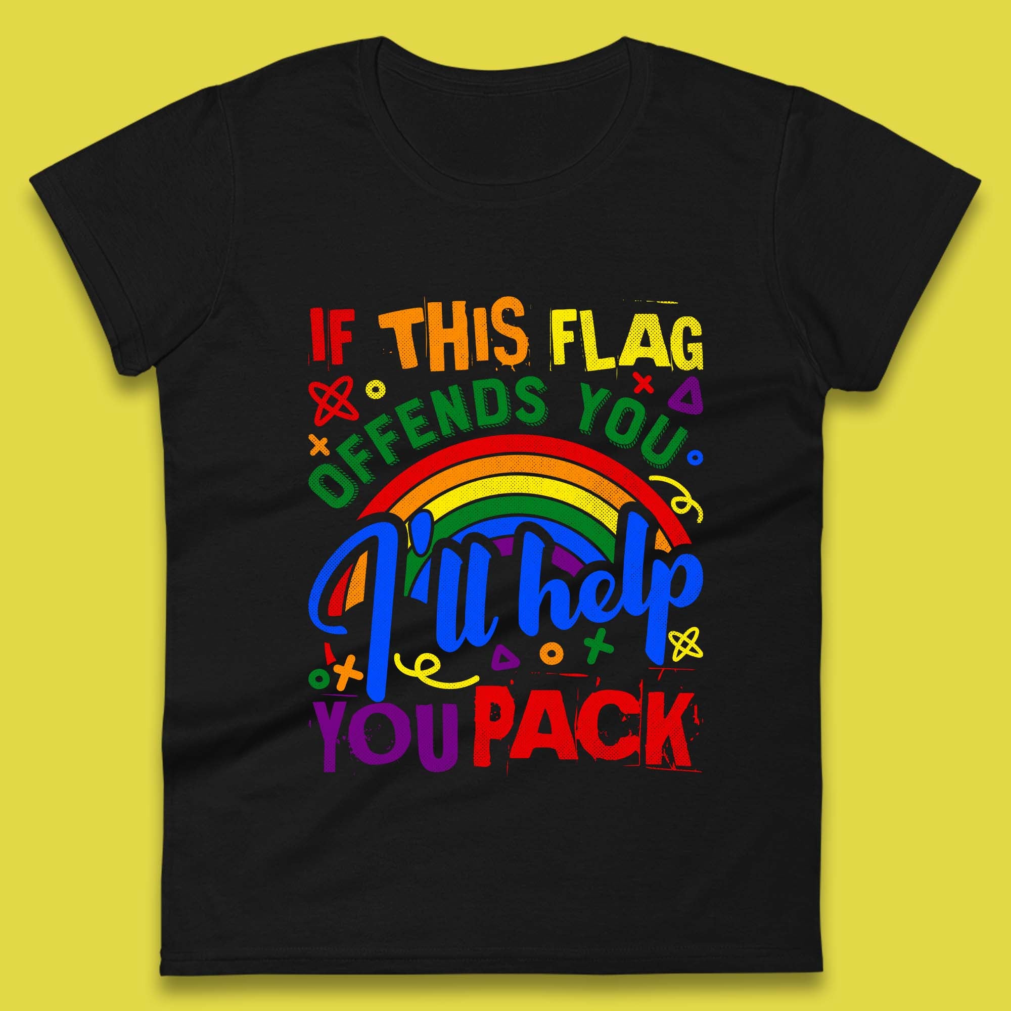 If This Flag Offends You Womens T-Shirt Mens Tops Tees Unisex M