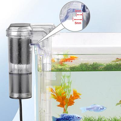 Aquário Pendurar No Filtro Mini Filtro Tanque De Peixes Interface De Energia USB 2.5W Fluxo 250H/L Adequado Para Aquários De Peixes Abaixo De 30Cm