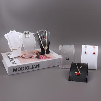 Acrylic Mini Necklace Display Mannequin Pendant Model Jewelry Holder Necklace Showing Stand Rack Earring Showcase