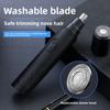 Elektrischer Nasenhaartrimmer, Kleiner Rasierer, Edelstahlkopf für Damen, Wasserdicht, Handaufladung, Lochzupfmaschine