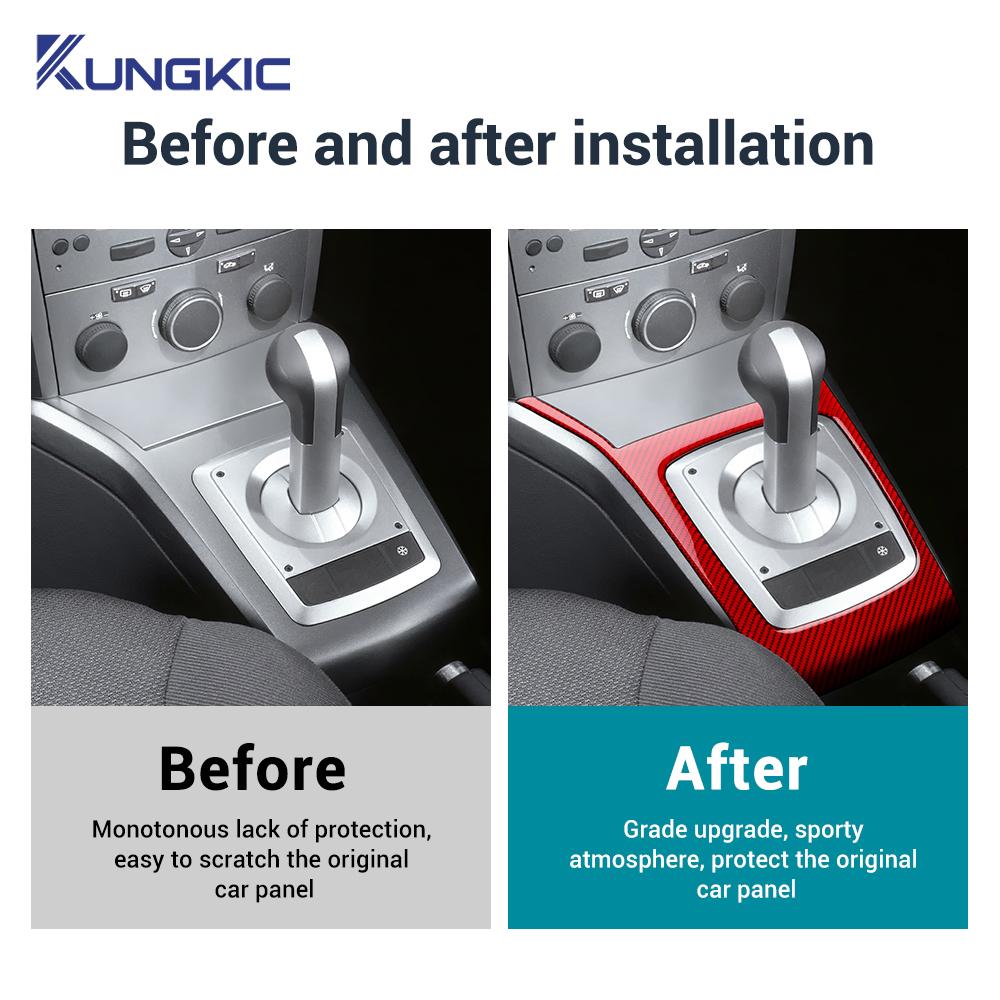 Real Soft Carbon Fiber Sticker For Vauxhall Opel Astra H MK5 2004-2006 2007 2008 2009 2010 Manual Car Transmission Handbrake