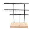 Earrings Holder Organizer Decorative Display with Detachable Wooden Base for Ear Bracelet