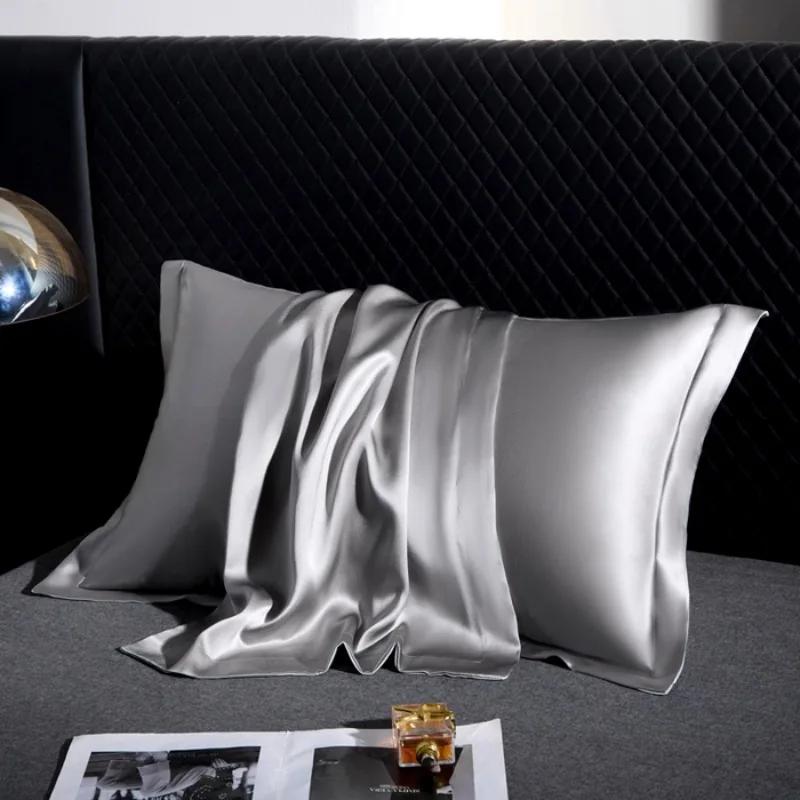 100% Maulbeerseide Luxus Natürliche Schwere Reine Seide Kissenbezug Sommer Kühle Seide Kühlendes Kissenhandtuch Kissenbezug Einzel Doppel