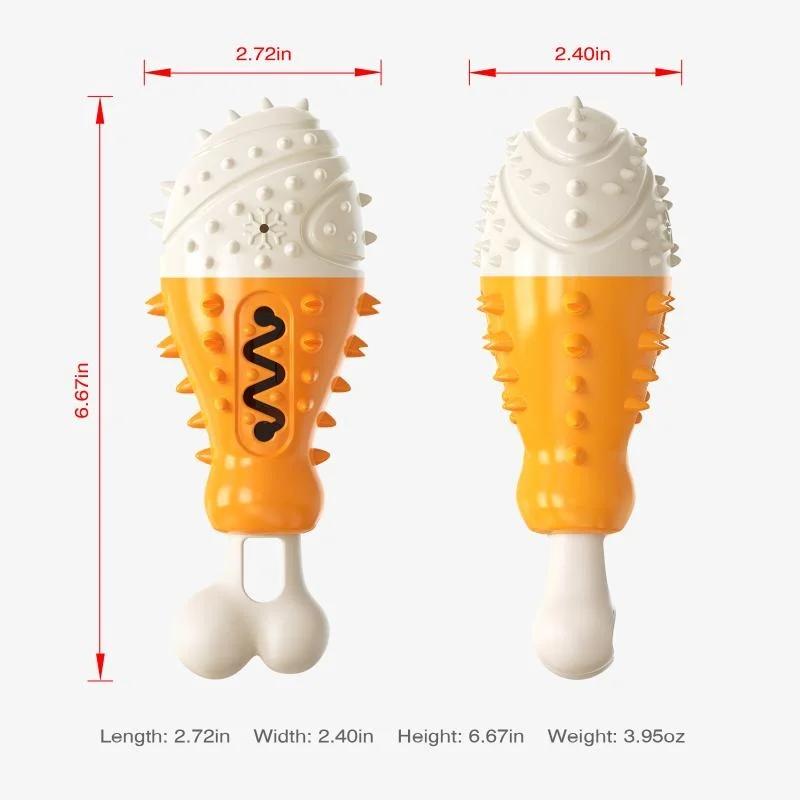 Putenbein Hund Kau-Spielzeug Hunde Zahnbürste Zahnreinigungs-Spielzeug Kühlende Zahnputz-Utensilien Hunde Beliebtes Spielzeug Hunde-Zubehör