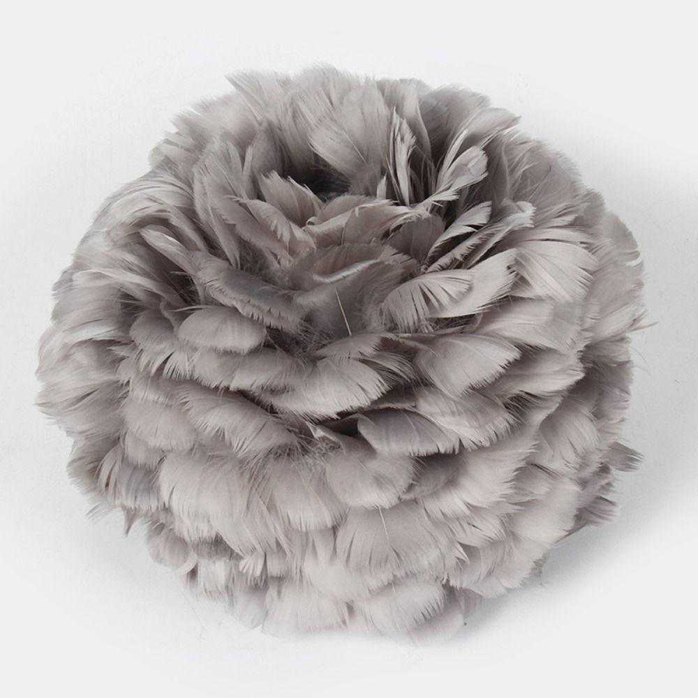Soft Decorative Feather Lamp Shade Nordic Style Pendant Light Shade Bedside Table Lamp