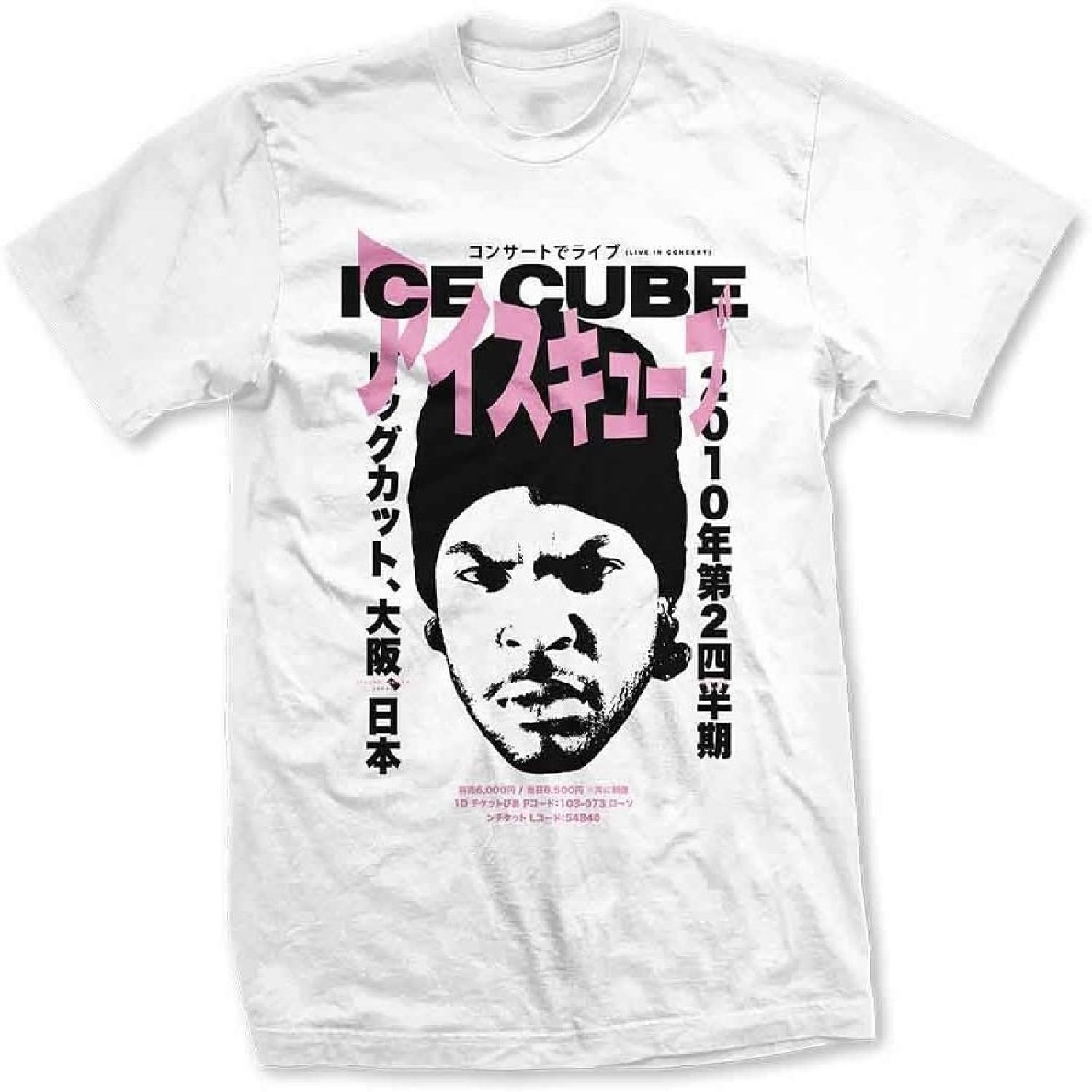 Ice Cube T Shirt Beanie Kanji Cross Logo Official Mens White Size XXL XXXXXL белый