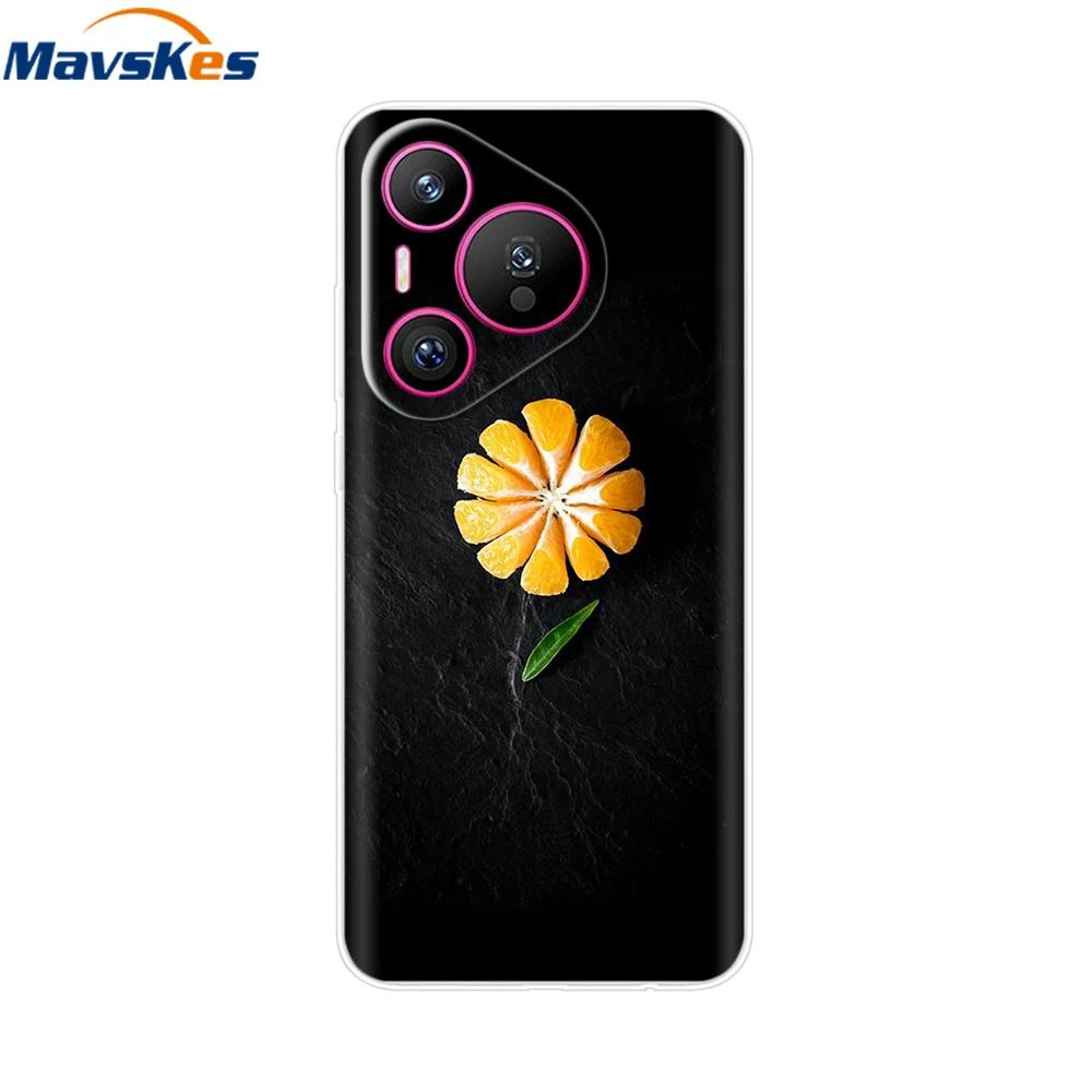 For Huawei Pura 70 Pro Case Pura 70 Clear Back Cover Pretty Girl Bumper Soft TPU Funda For Huawei Pura 70 Pro+ Pura70 Ultra Capa