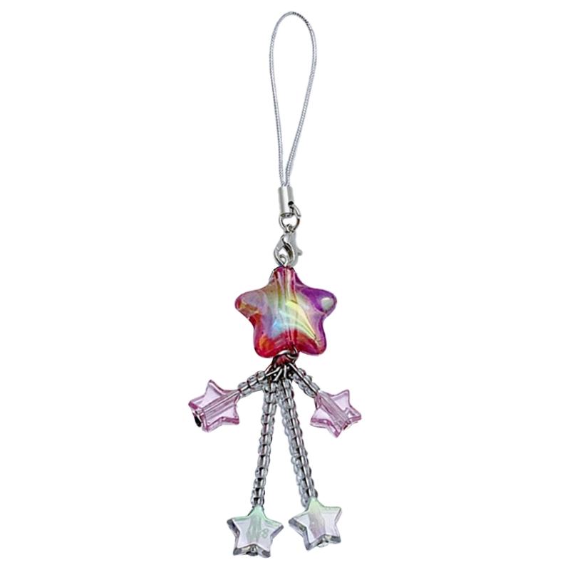 

Подвеска-кисточка из звездных бусин, шарм для телефона, подвесная веревка, милая цепочка для телефона, ремешок, украшение для сумки, шнурок, брелок, аксессуары 1